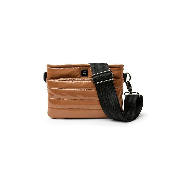 Bum Bag in Dark Nude Patent