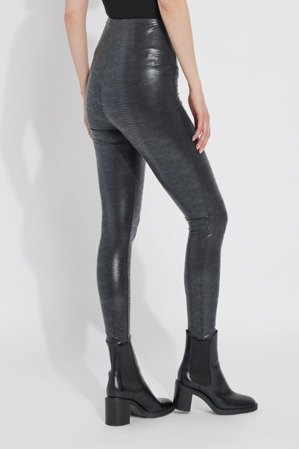 Patterned Matilda Leggings in Black