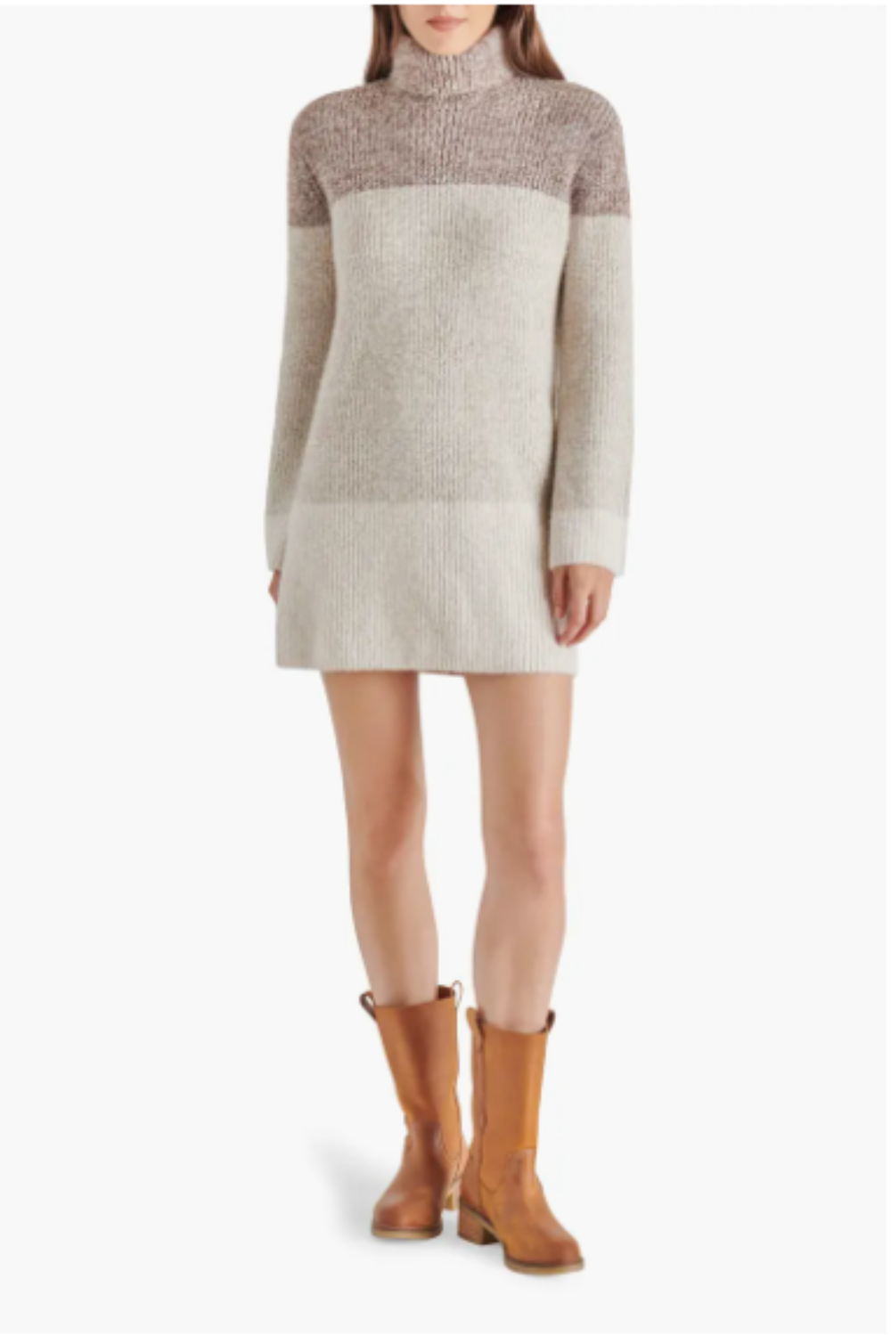 Meghan Sweater Dress in Oatmeal