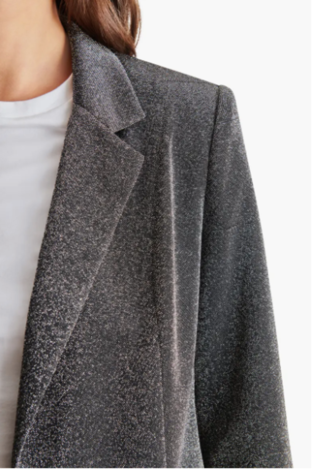 Payton Blazer in Black Metallic