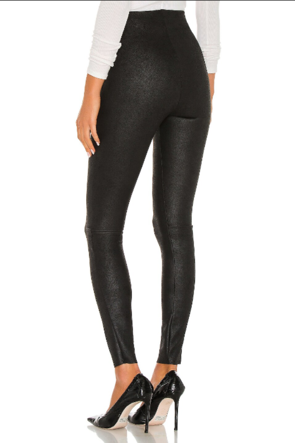 Faux Suede Legging Black
