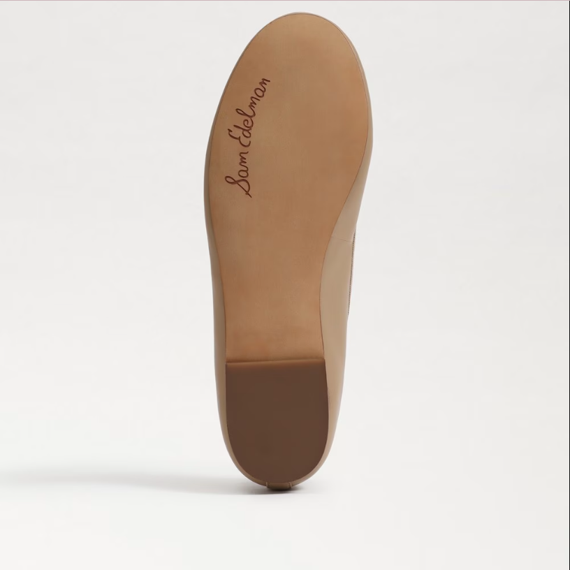 Felicia Luxe Ballet Flat in Soft Beige
