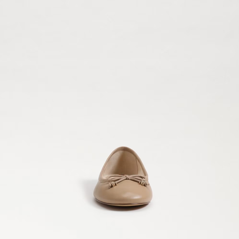 Felicia Luxe Ballet Flat in Soft Beige