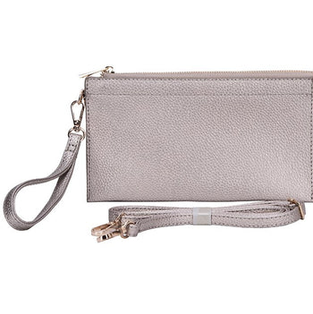 Perfect 3 Pocket Clutch Light Pewter