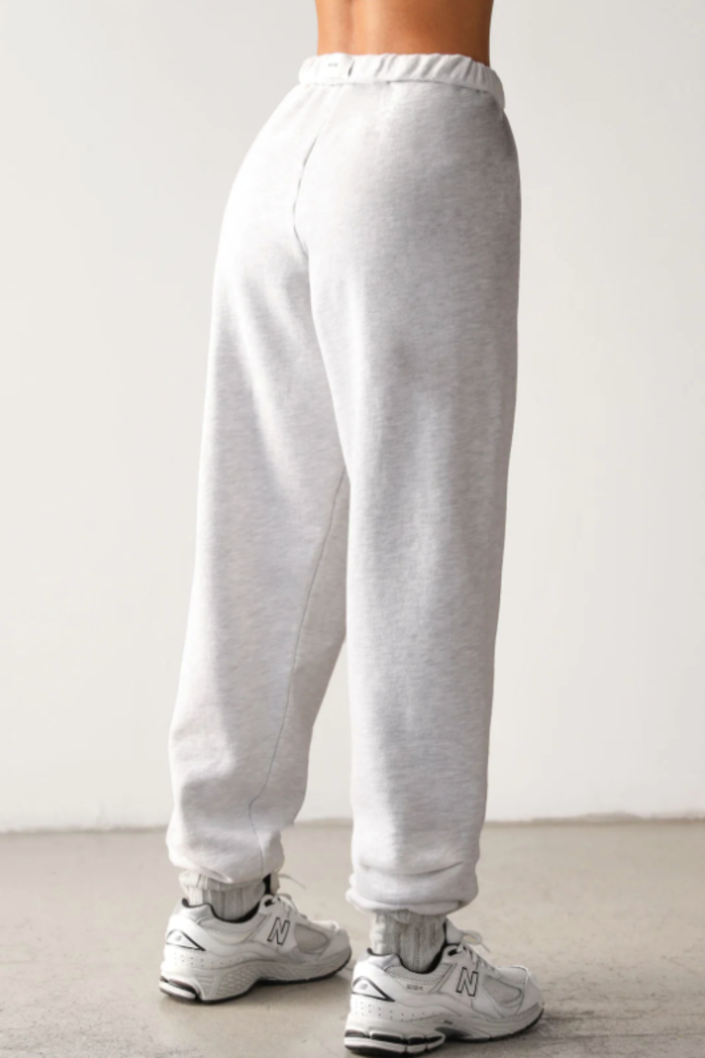 Oversized Jogger in Pearl Grey