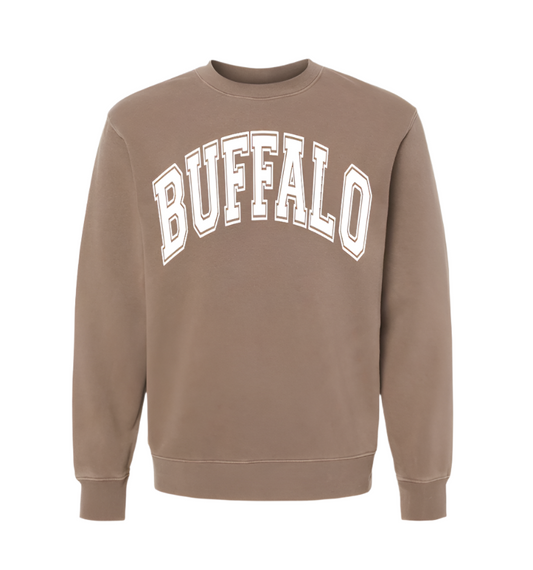 Buffalo Pigment Dye Crew in Clay