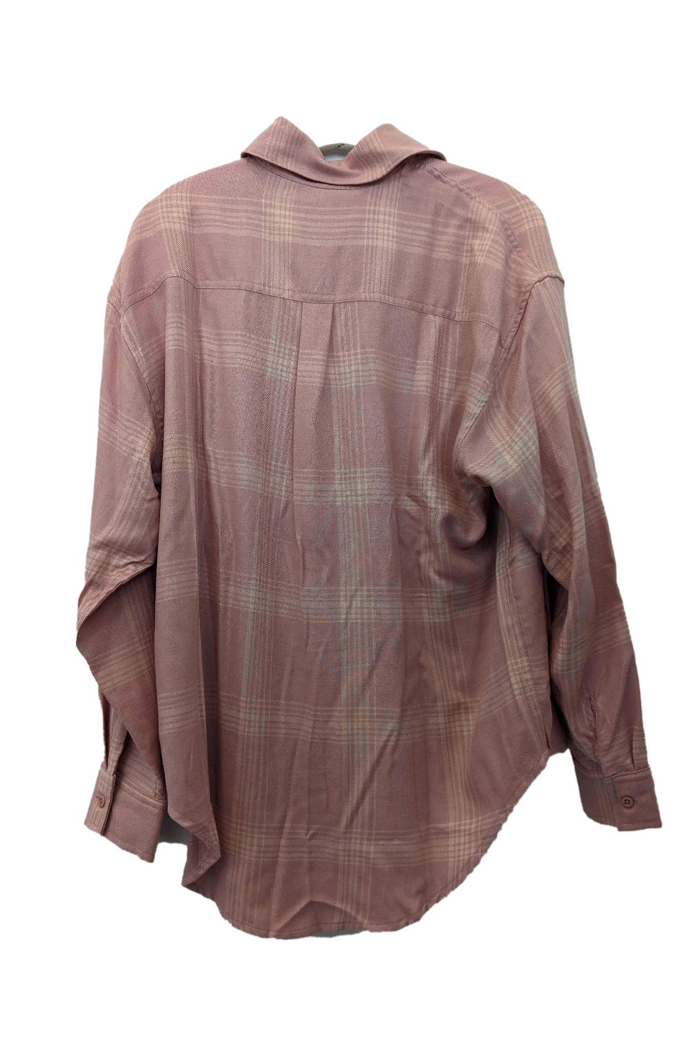 River Plaid Button Up in Smoked Rose
