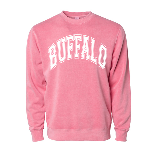 Buffalo Pigment Crew in Pigment Pink