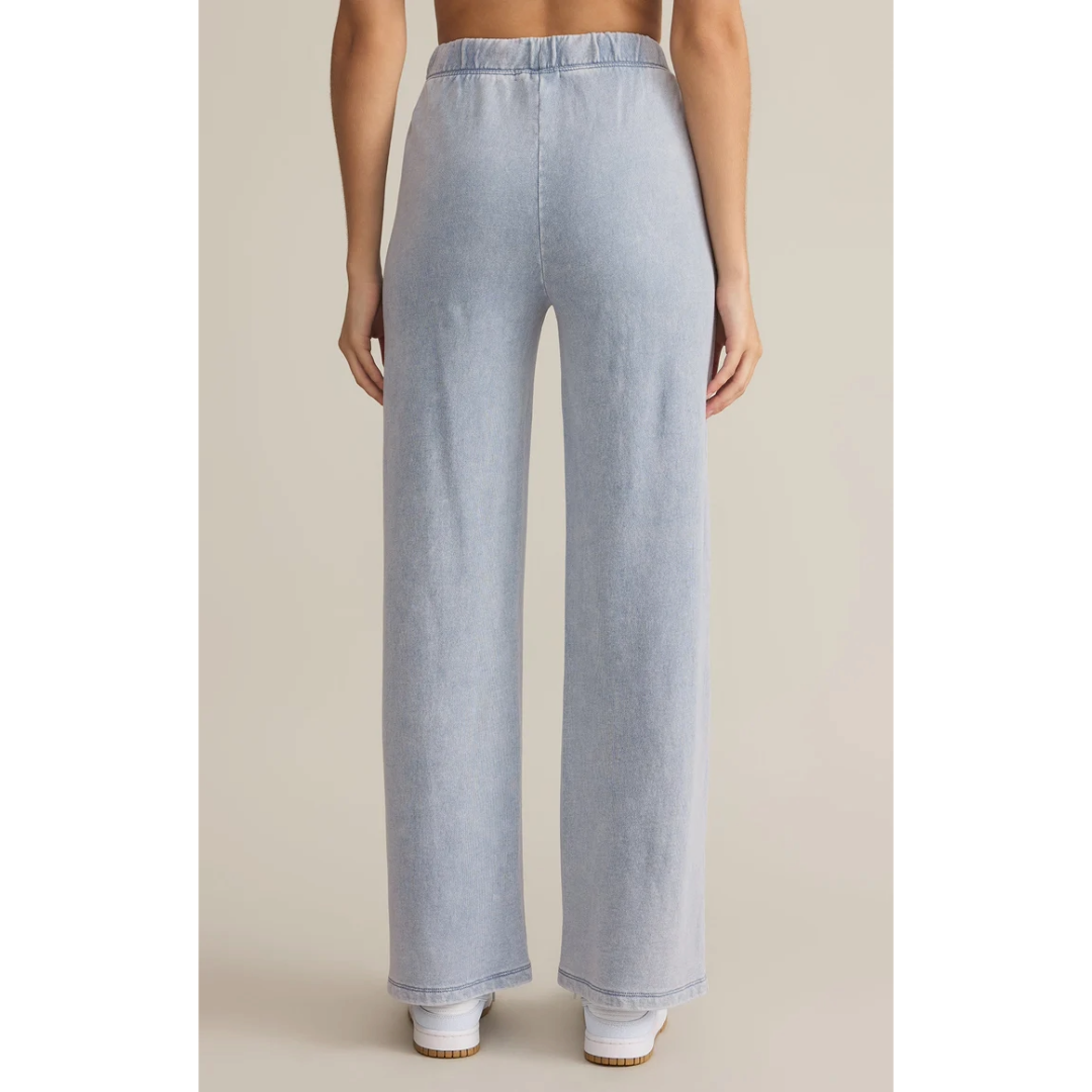 Zp253843wai | Hunter Knit Denim Pant in Washed Indigo