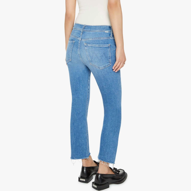 Lil Insider Crop Step Fray in Out of the Blue
