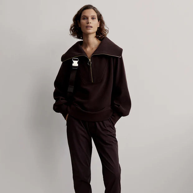 Vine Half Zip coffee