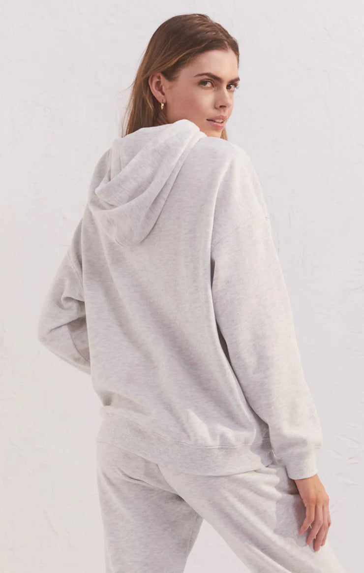 Oversized Aspen Hoodie Light Heather Grey