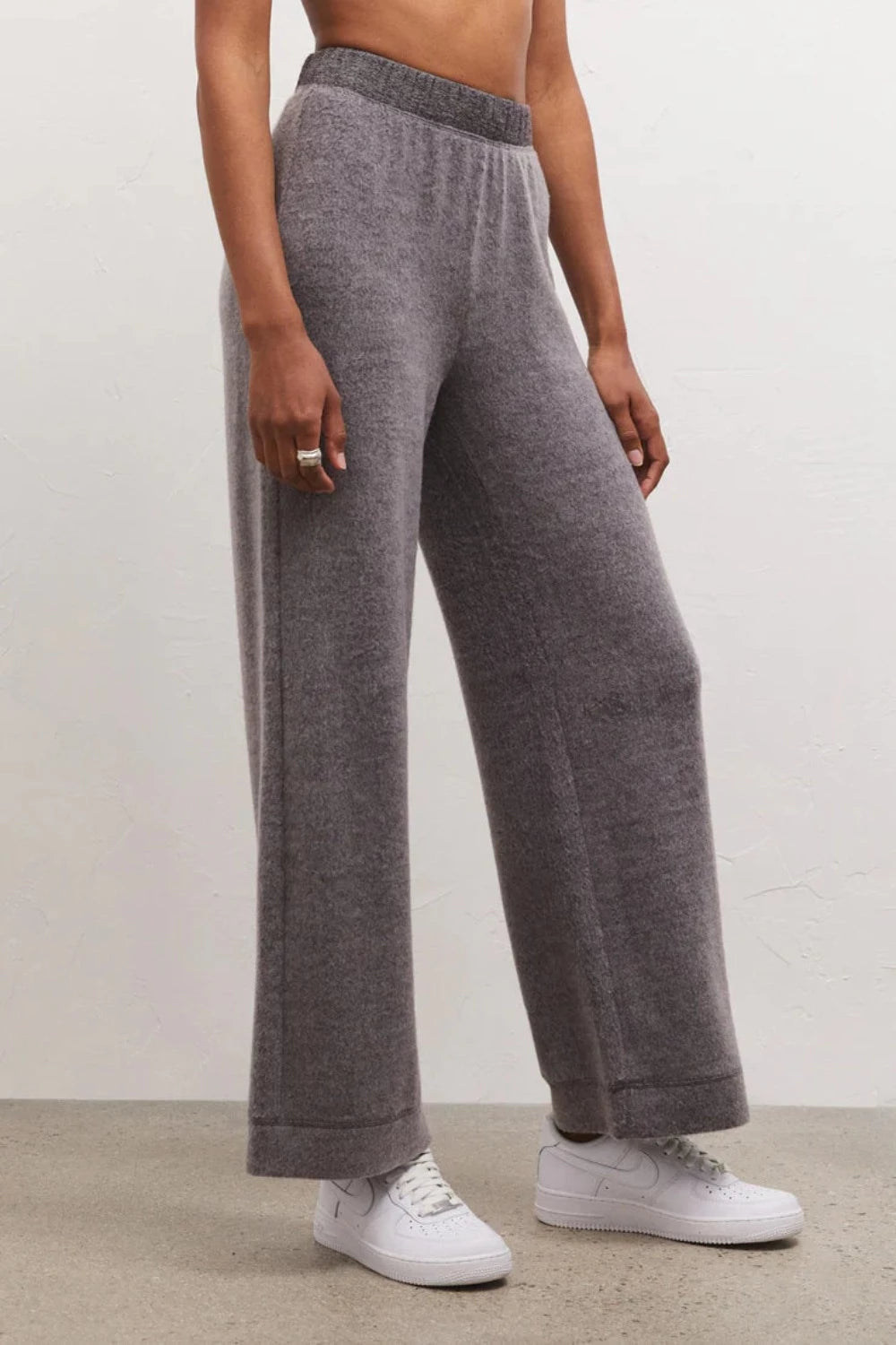 Tessa Cozy Pant in Charcoal Heather