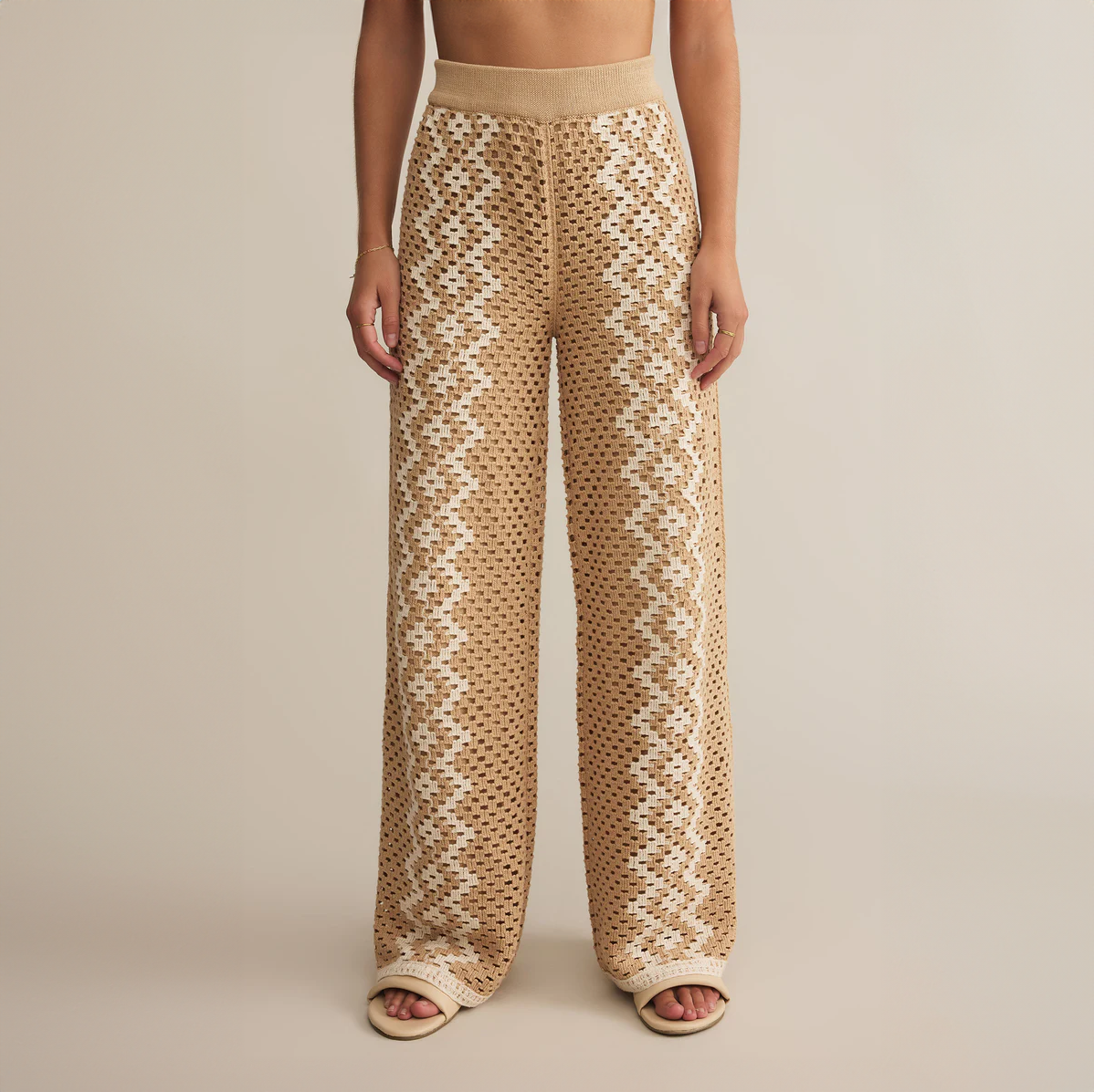 Loma Crochet Pant in Natural