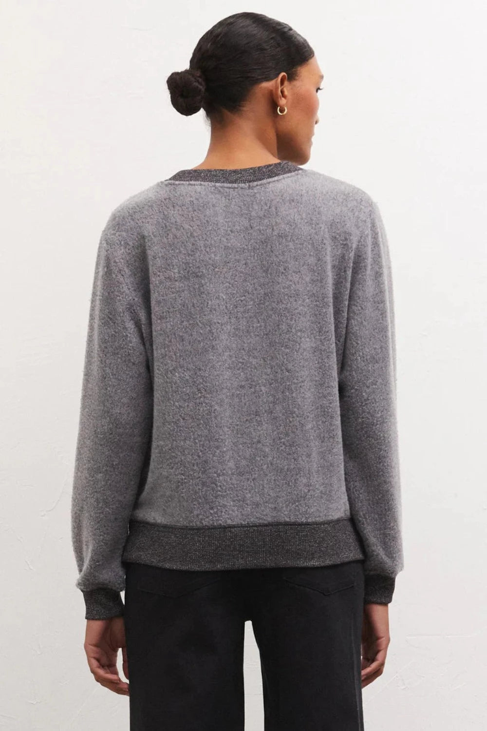 Russel Cozy Pullover in Charcoal Heather