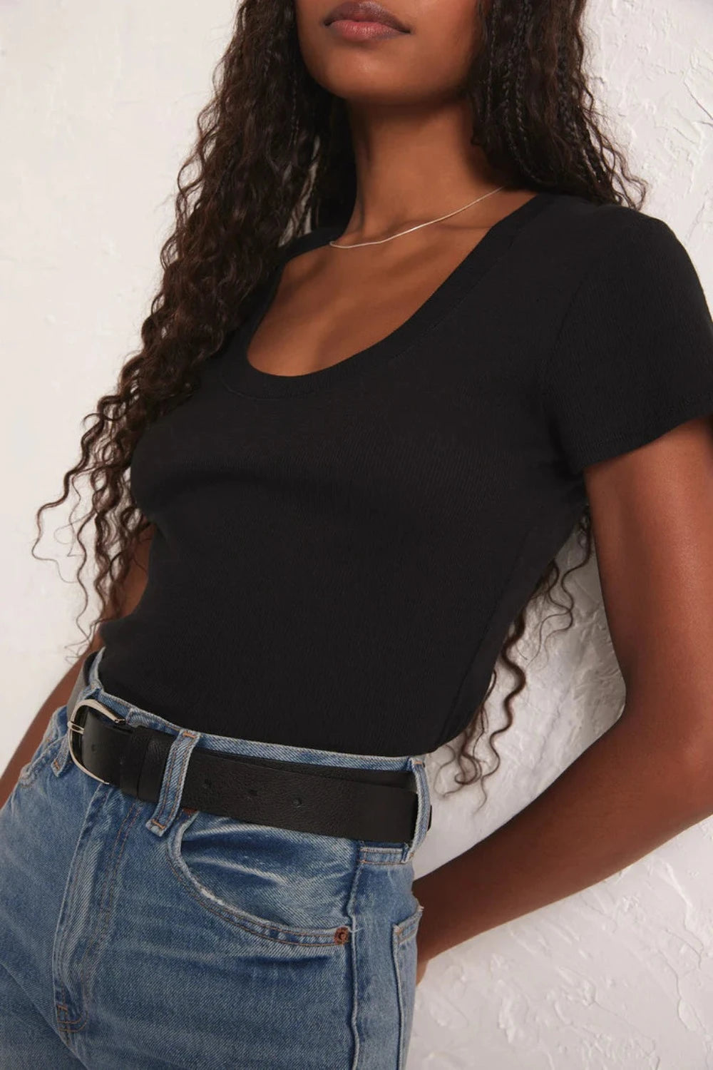 Sirena Short Sleeve Tee in Black