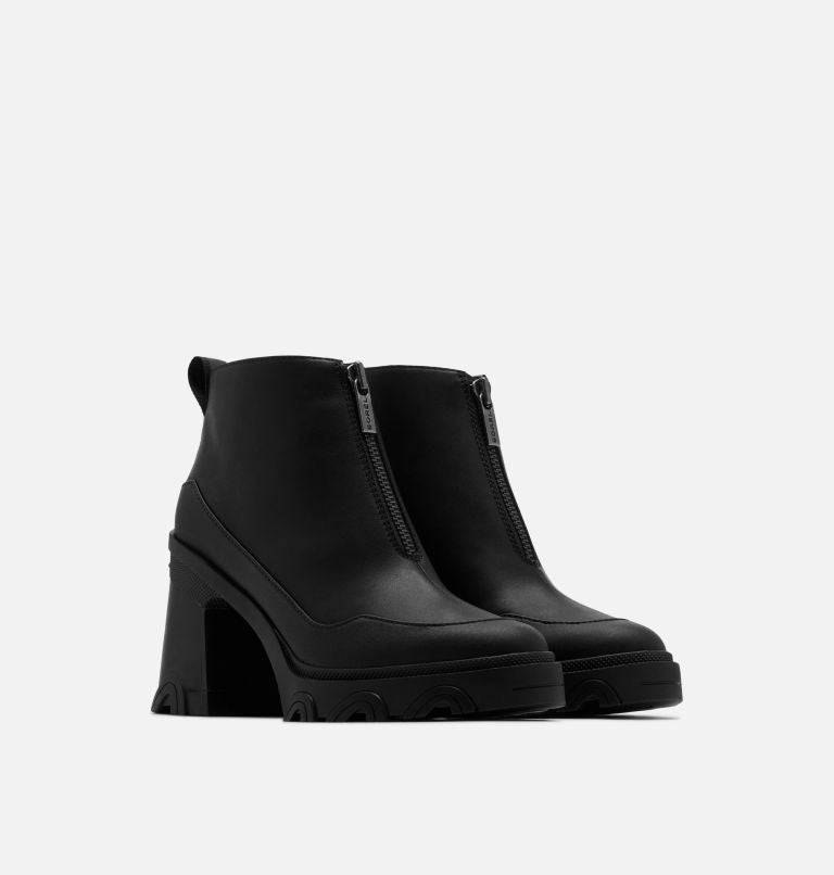 Brex Heel Zip in Black