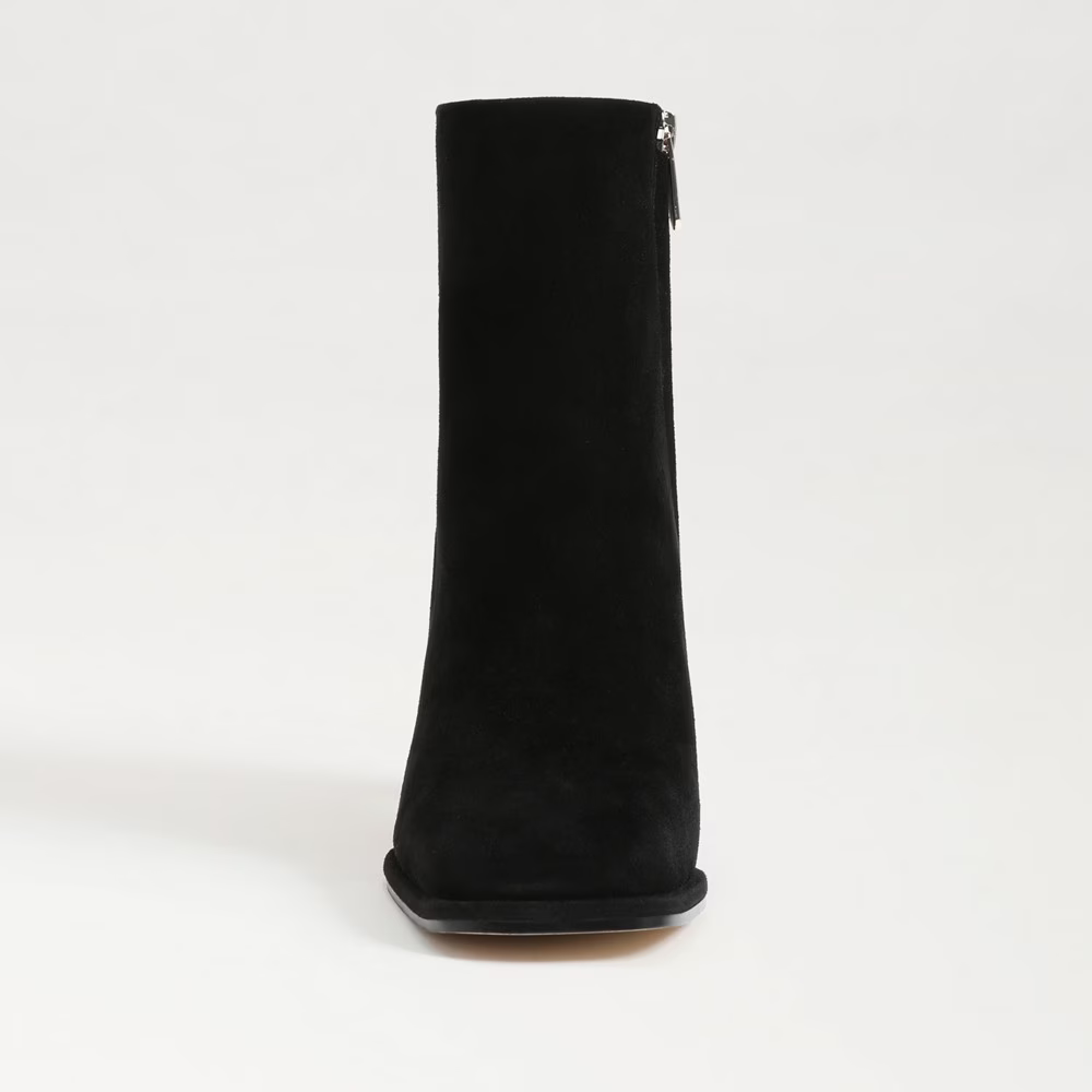 Irie Square Toed Ankle Bootie - Black Suede