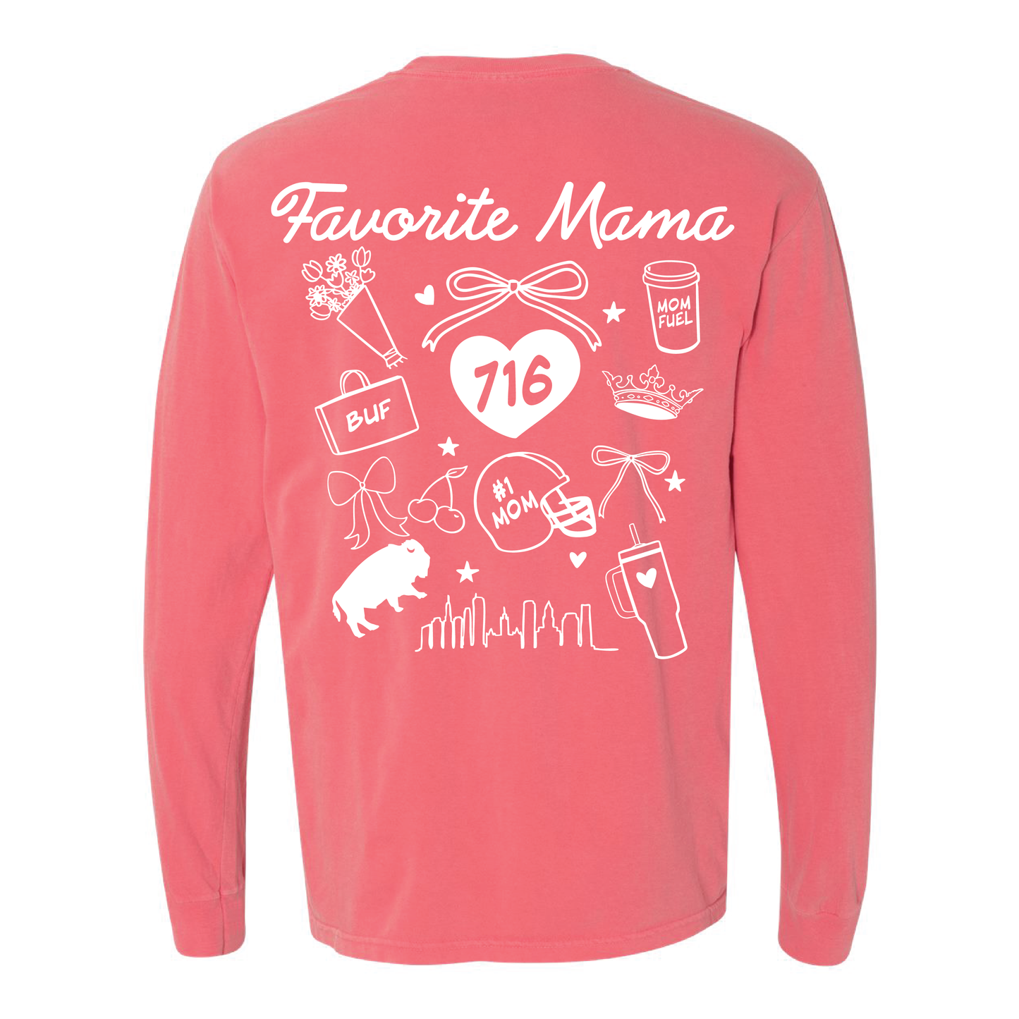 Favorite Mama Sketch in Watermelon