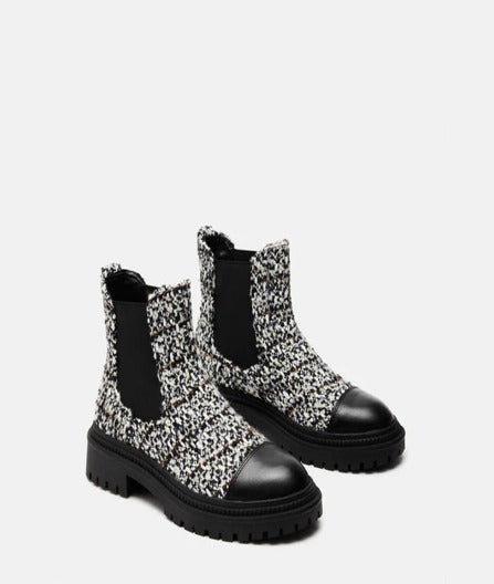 Mayslie Boot Black Tweed