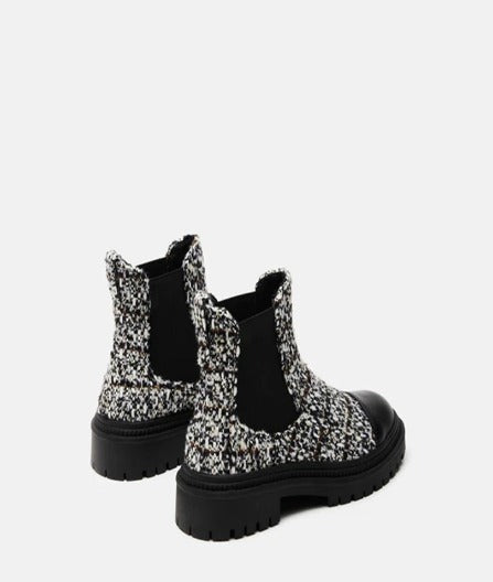 Mayslie Boot Black Tweed