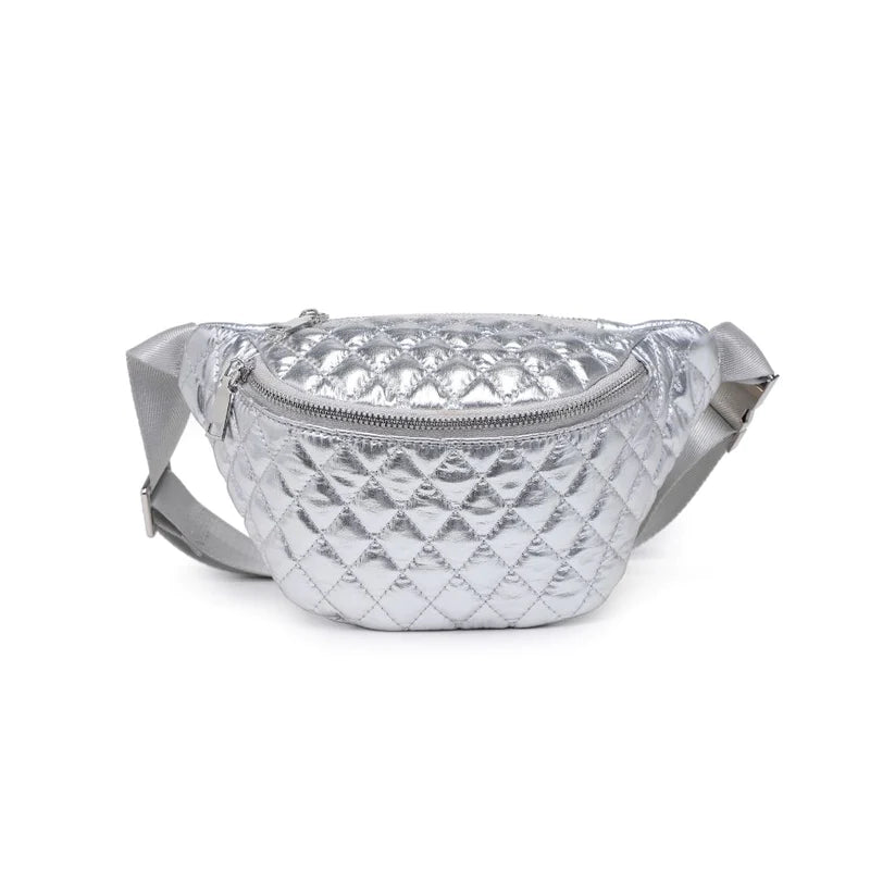 Moda Luxe Ariana Belt Bag in Silver