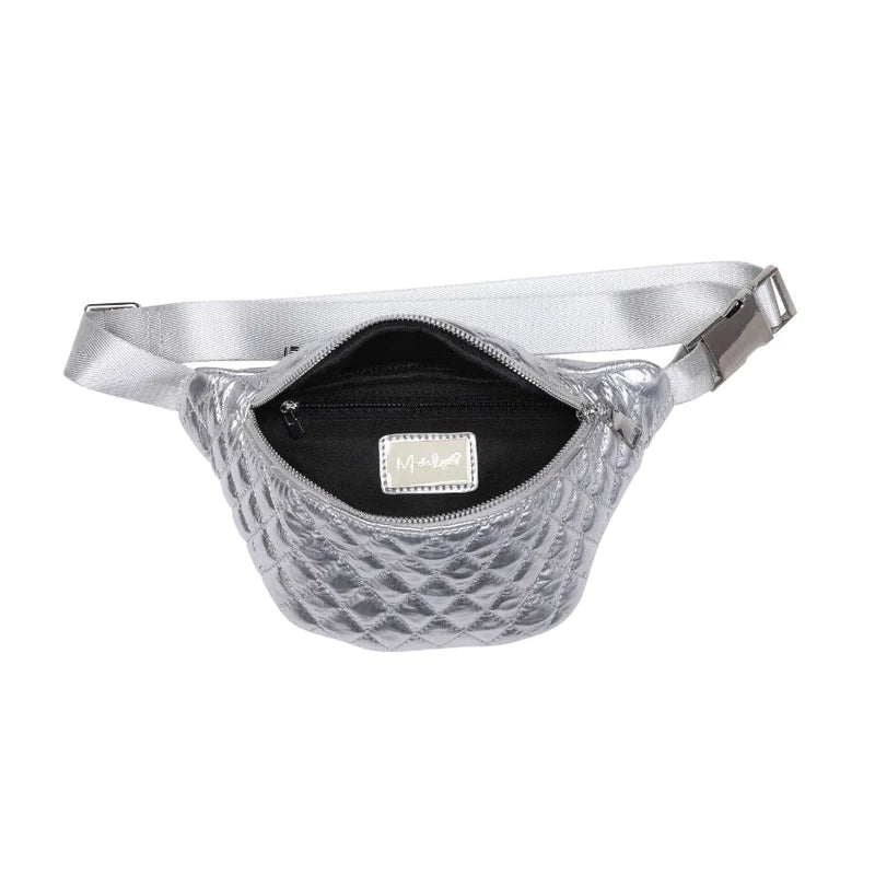 Moda Luxe Ariana Belt Bag in Silver