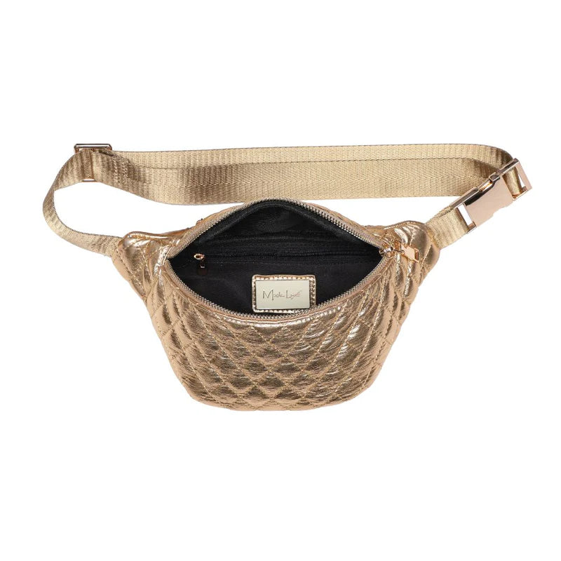Moda Luxe Ariana Belt Bag in Gold