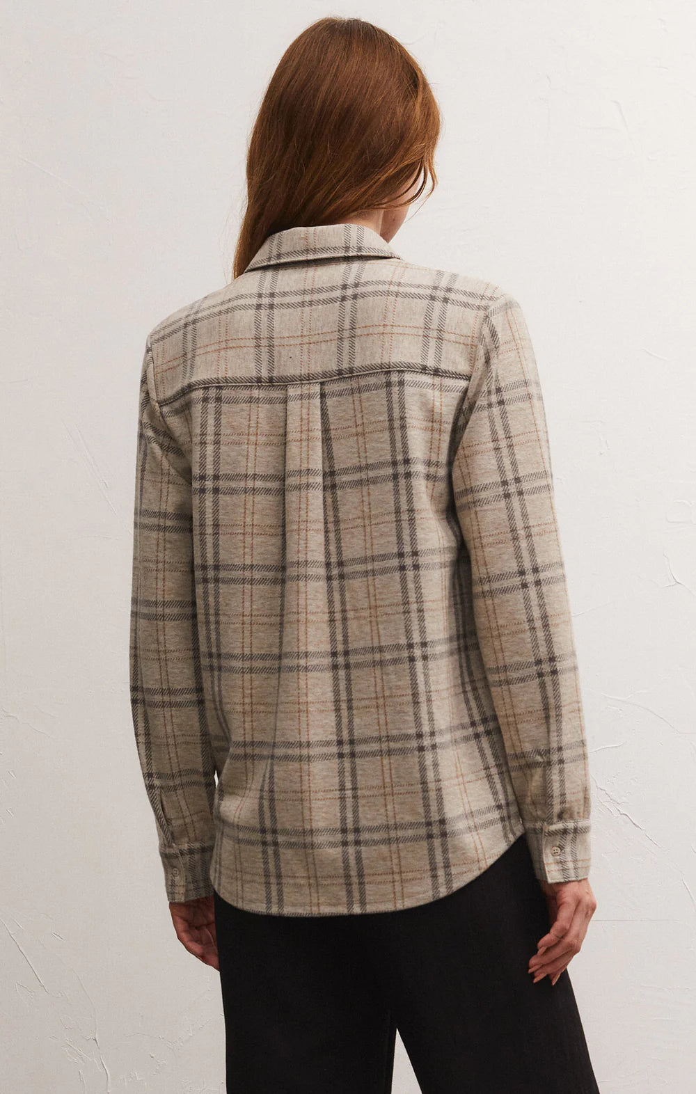 Zenith Plaid Shirt in Charcoal Heather