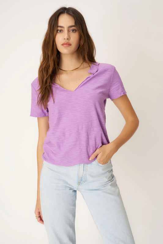 Plata Notched Tee in Purple Magic
