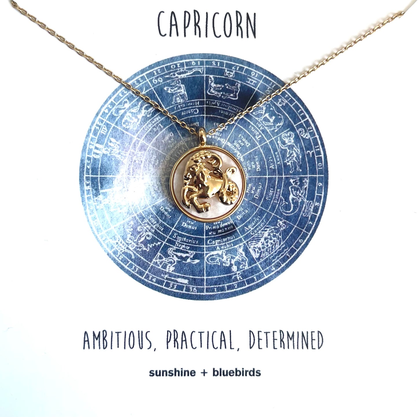 Zodiac Mother of Pearl Necklace