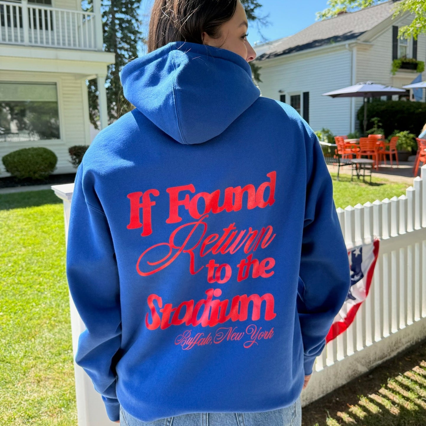 Return To Stadium Blue Hoodie