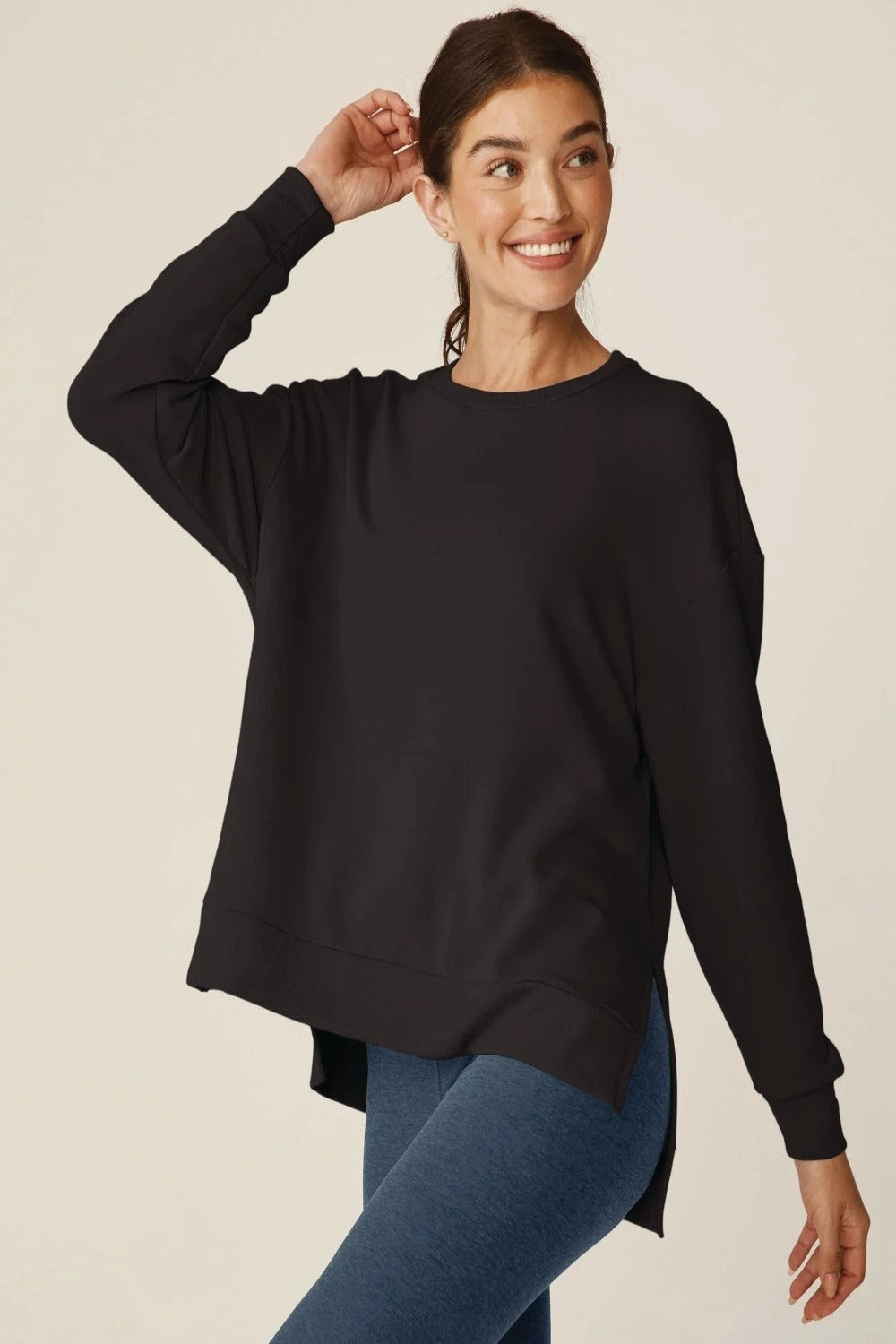 Off Duty Pullover in Black