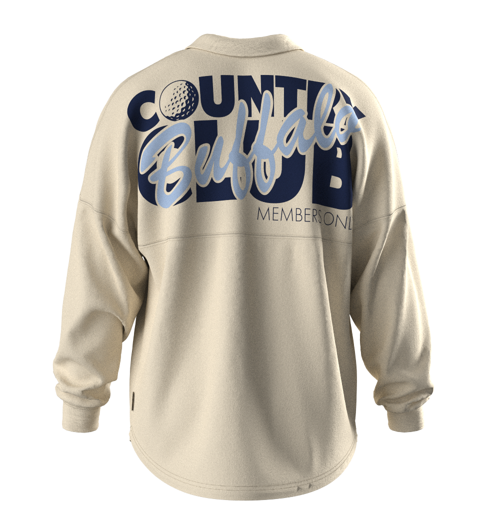 Buffalo Country Club L/s Polo in Chalk