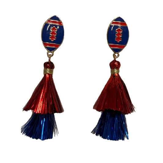 Football Tassel Earring