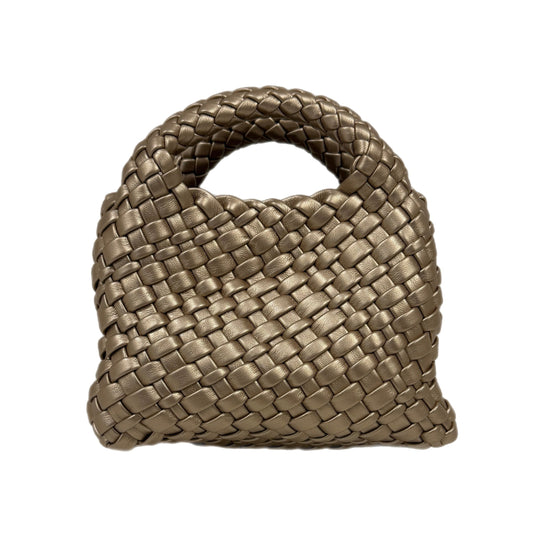 Handle It Woven Bag Gold