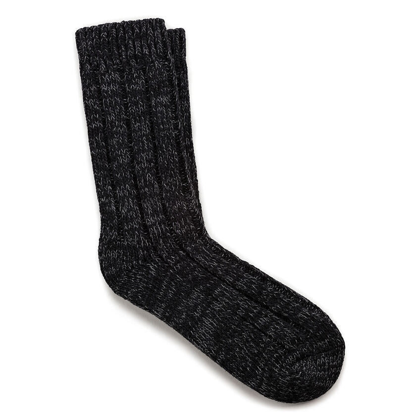 Cotton Twist Sock in Black