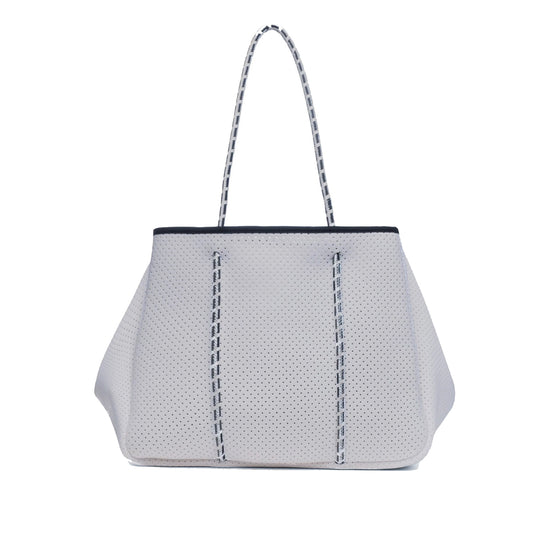 Neoprene tote in Silver