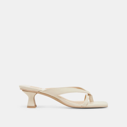 Brevel Heel in Bone Leather
