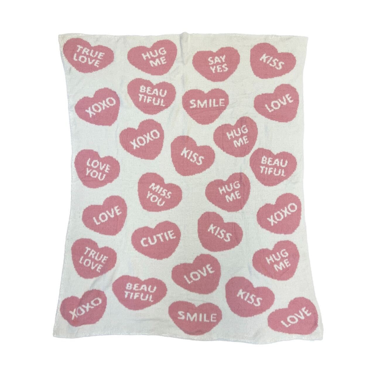 Candy Heart Plush Blanket