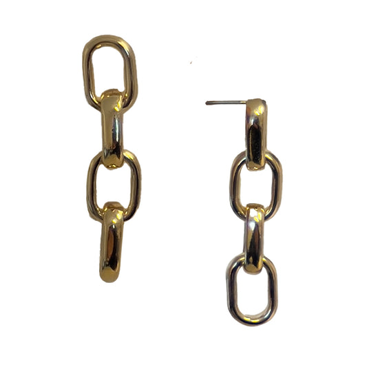 Multi Chain Link Drop Earring