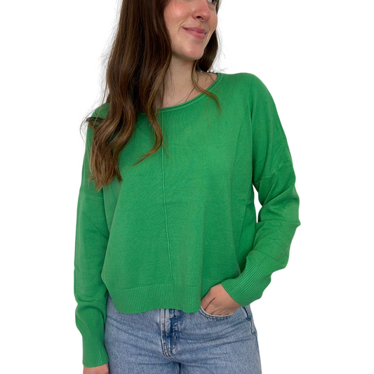 L/S Short Sweater in Pistachio