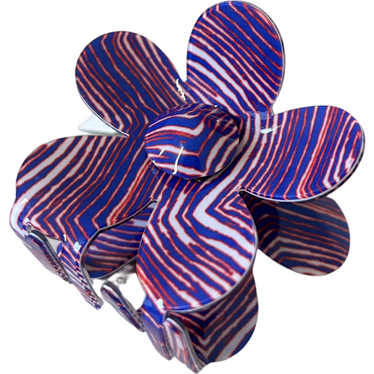 Zubaz Flower Claw Clip