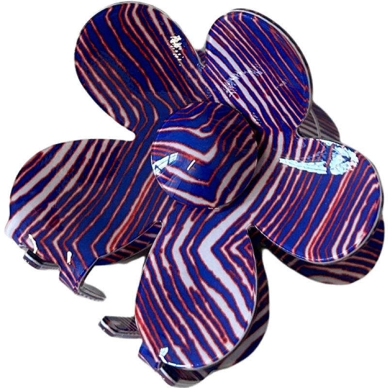 Zubaz Flower Claw Clip