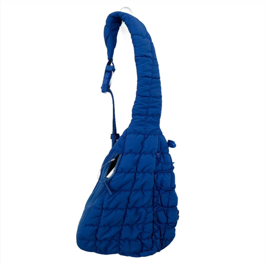 Blue - Handcrafted Quilted Sling Bag 09 main image 1