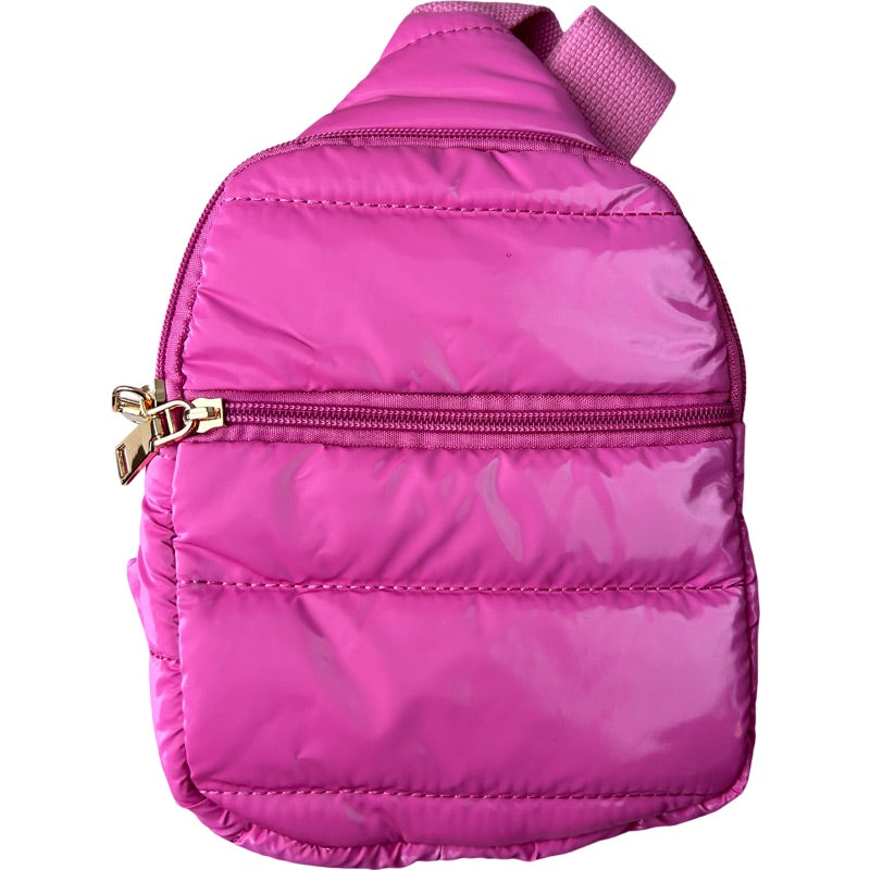 Puff Bag in Fuchsia Gloss