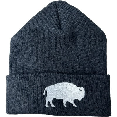 Standing Buffalo Beanie Black/White