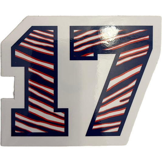 17 Zebra Sticker