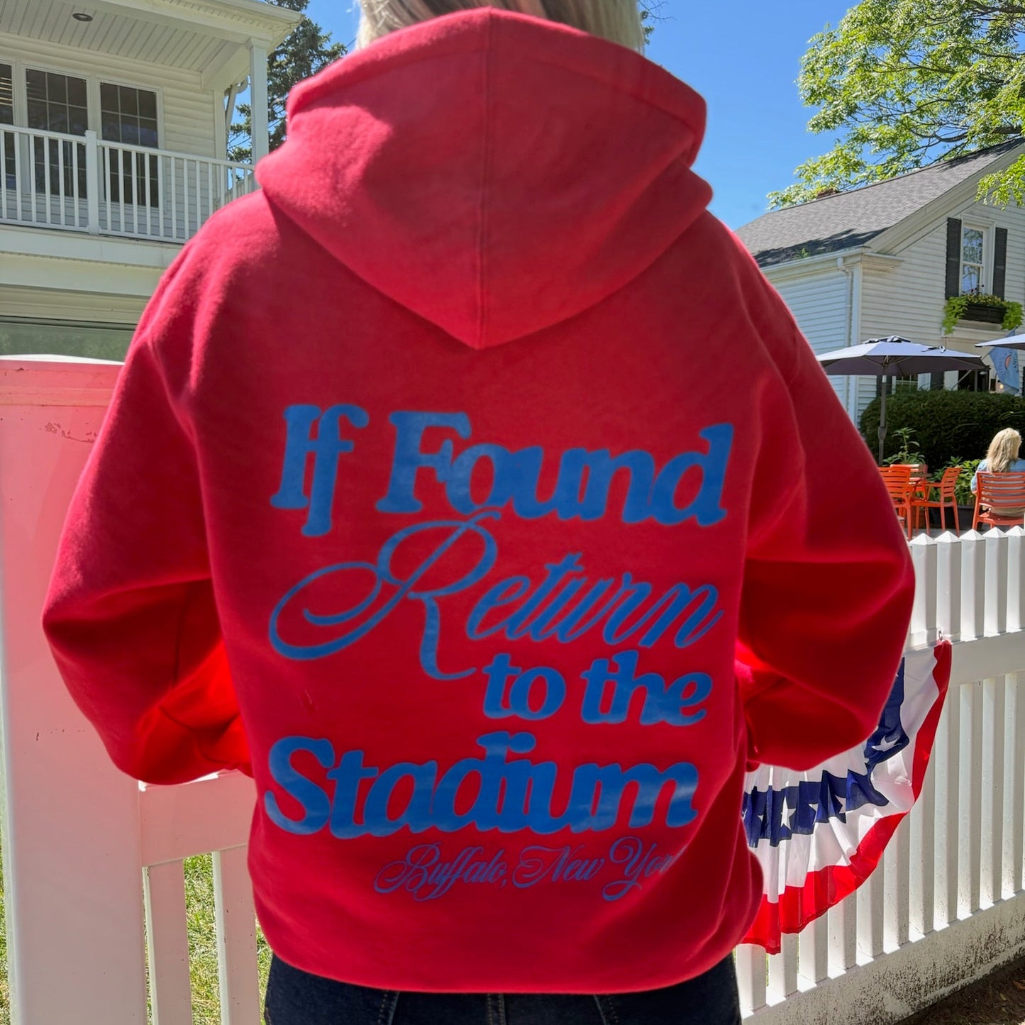 Return To Stadium Red Hoodie