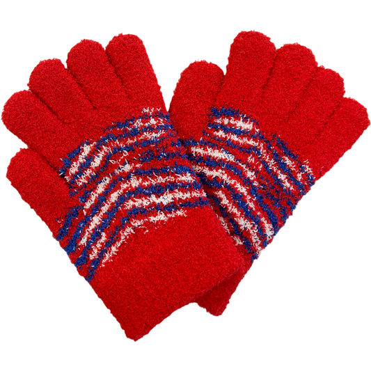 Buffalo Zebra Plush Glove